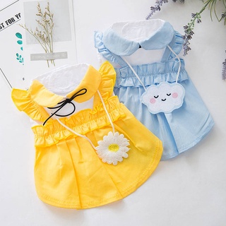 New Summer Thin Cute Puppy Clothes Spring And Autumn Princess Small Dog Teddy Pet Cat Vest Skirt Pet products pet life