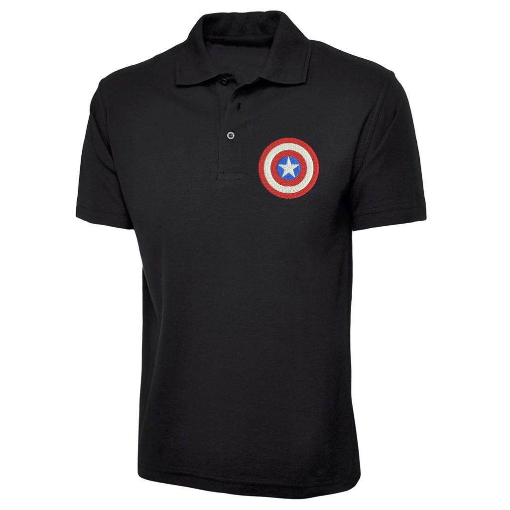 captain america polo t shirt