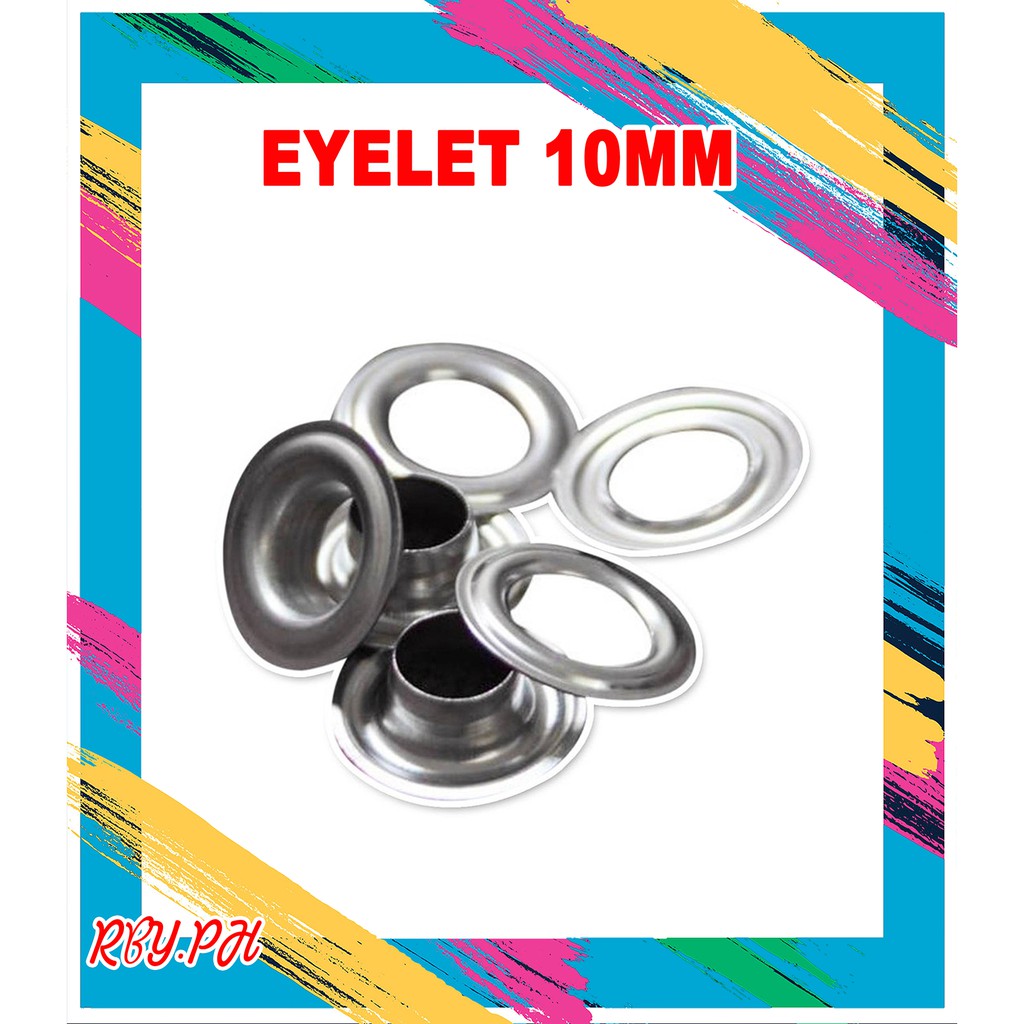 100 PCS/PACK EYELET FOR TARPAULIN 10MM SIZE Shopee Philippines