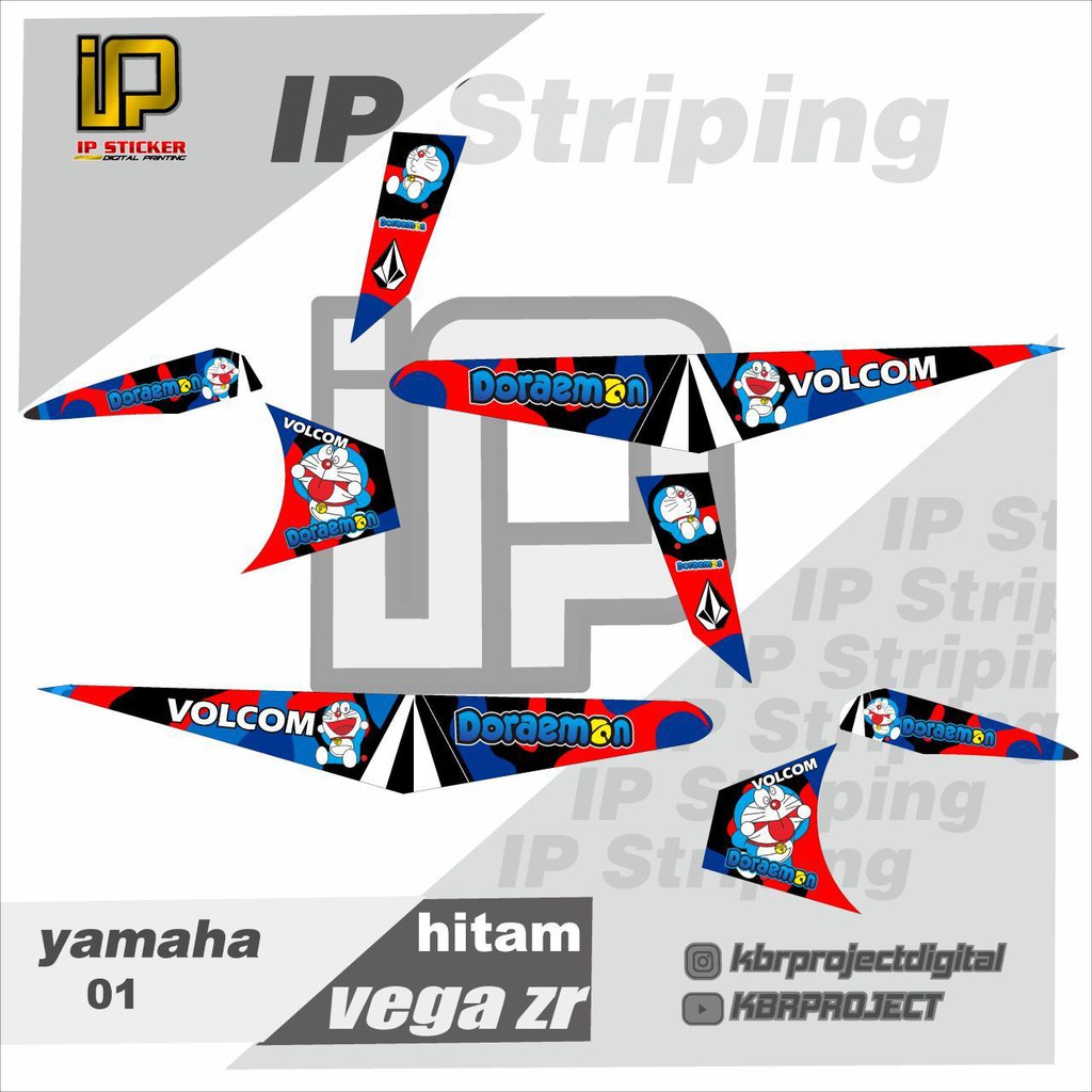 Motorcycle Stickers Vega Zr Striping Yamaha Motorcycle Motorcycle Vega Zr Variation Sticker Racing 01 Shopee Philippines