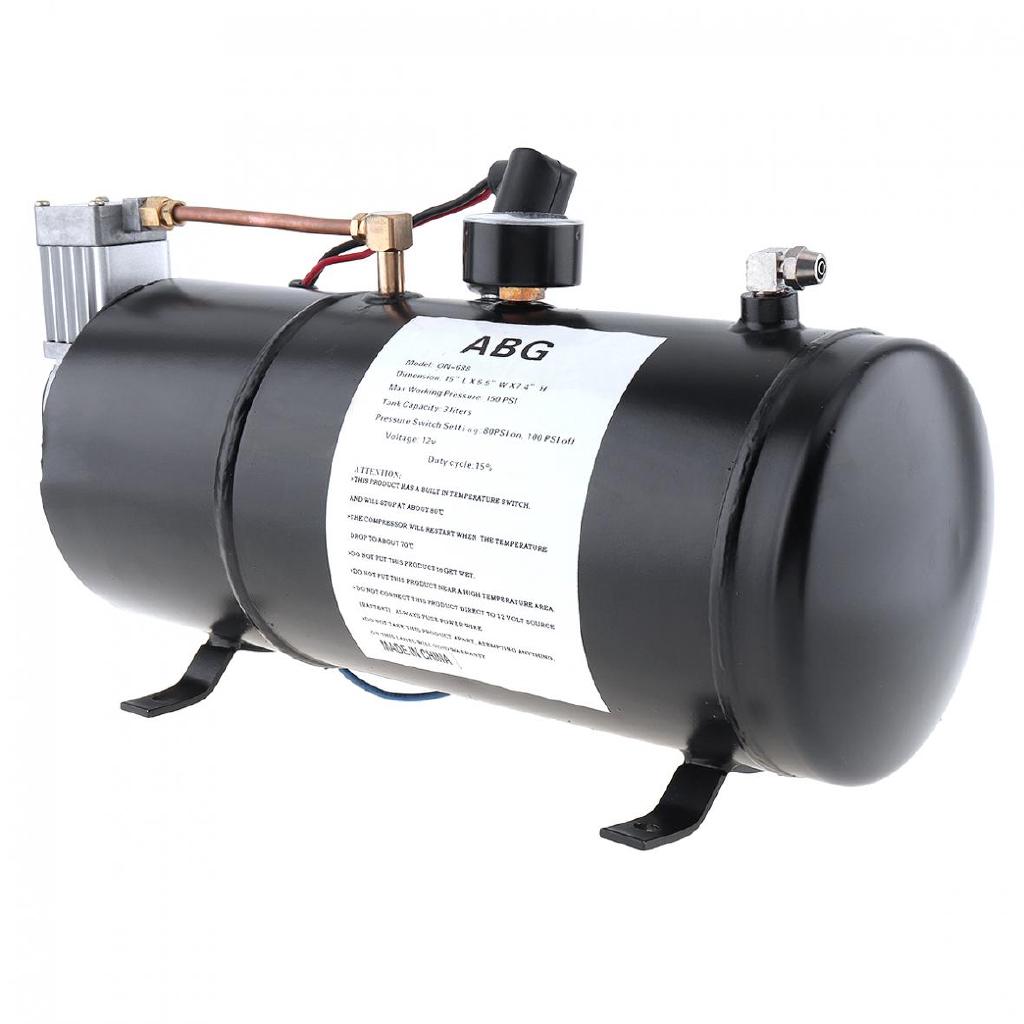 Universal 12V 125 PSI Air Horn Compressor Tank Pump Shopee Philippines