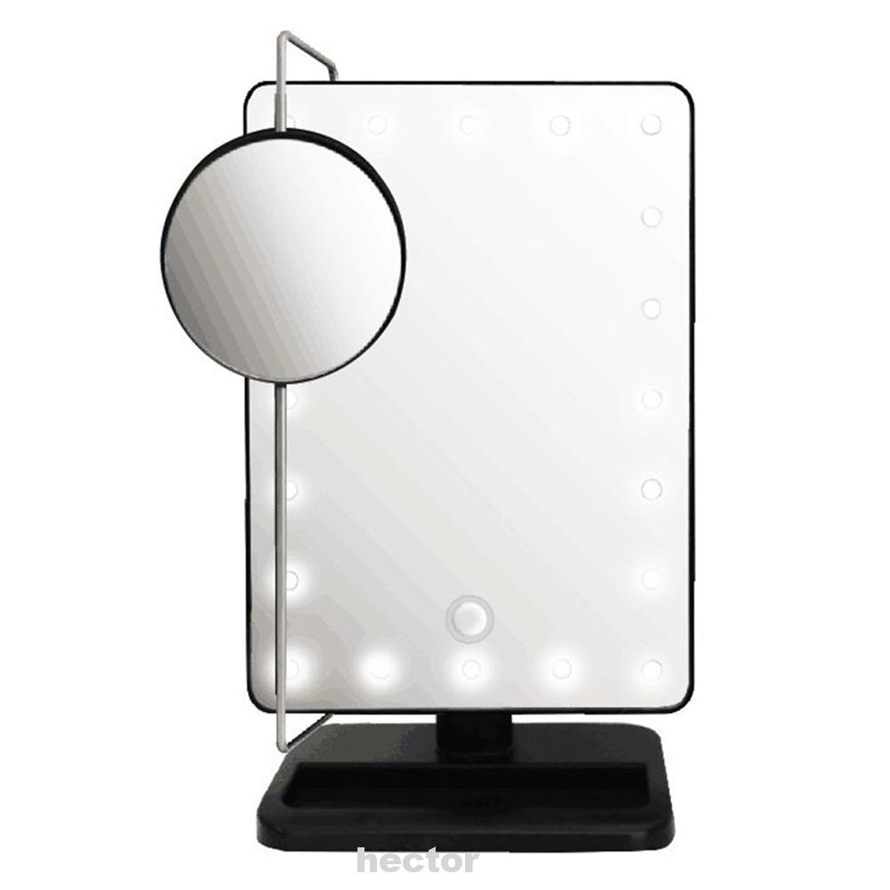 Illuminating Desktop Battery Operated Fashion Bright Travel Vanity Led Makeup Mirror Shopee Philippines