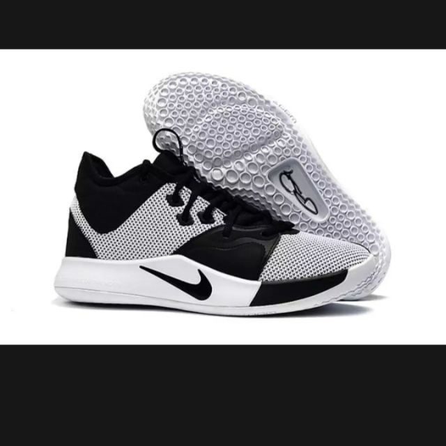 paul george 3 black and white