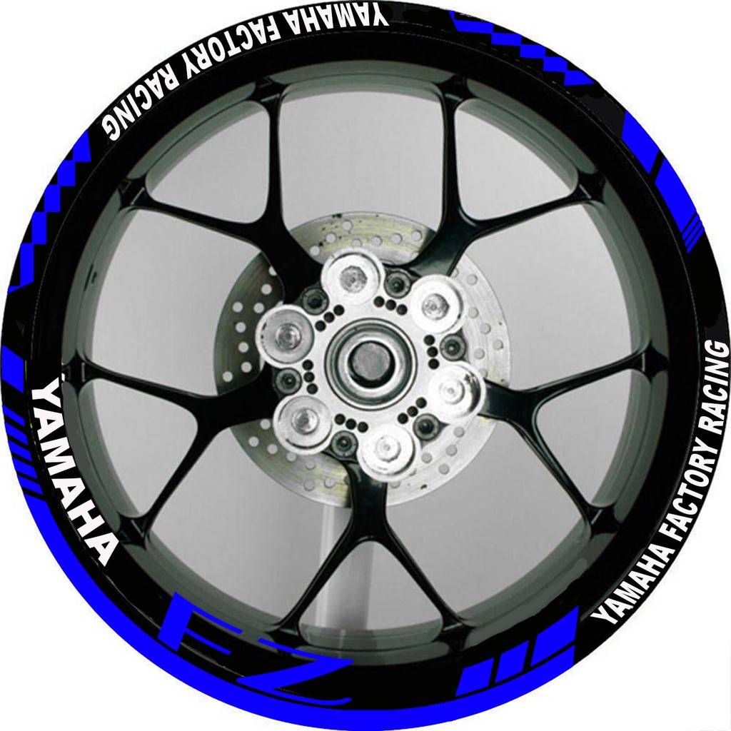 Decals Sticker For Yamaha Fz Mags Or Rims Pair Front And Rear Shopee Philippines