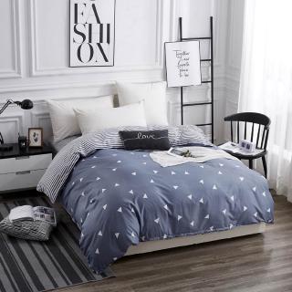 Printed Duvet Cover With Zipper Single Queen King Size Shopee
