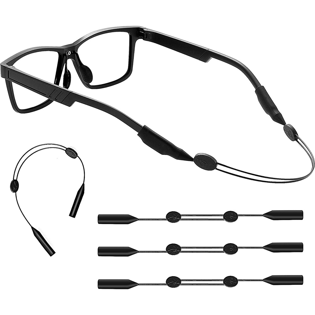 Adjustable Glasses Straps - 3 Pcs No Tail Adjustable Eyewear Retainer ...