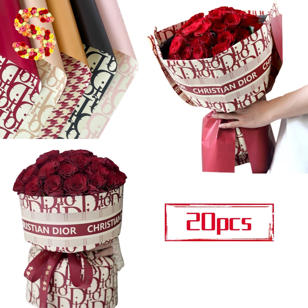 20pcs Bouquet Wrapper Paper Hera Paper Light Luxury Paper Romantic Life ...