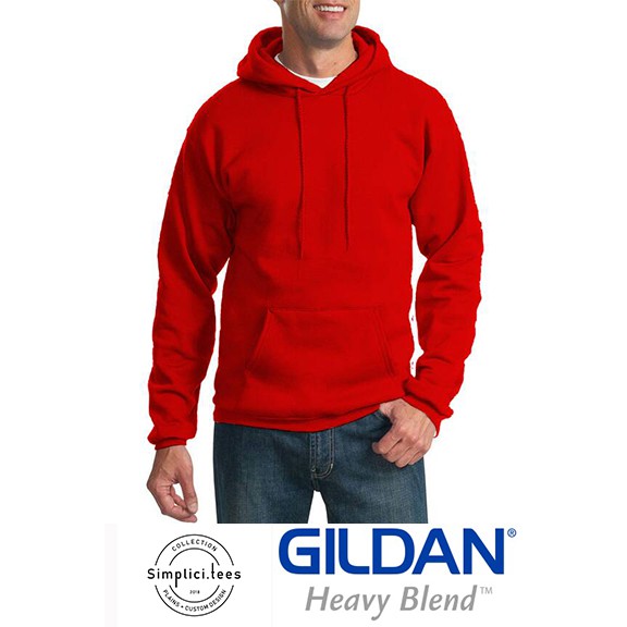 gildan red sweatshirt