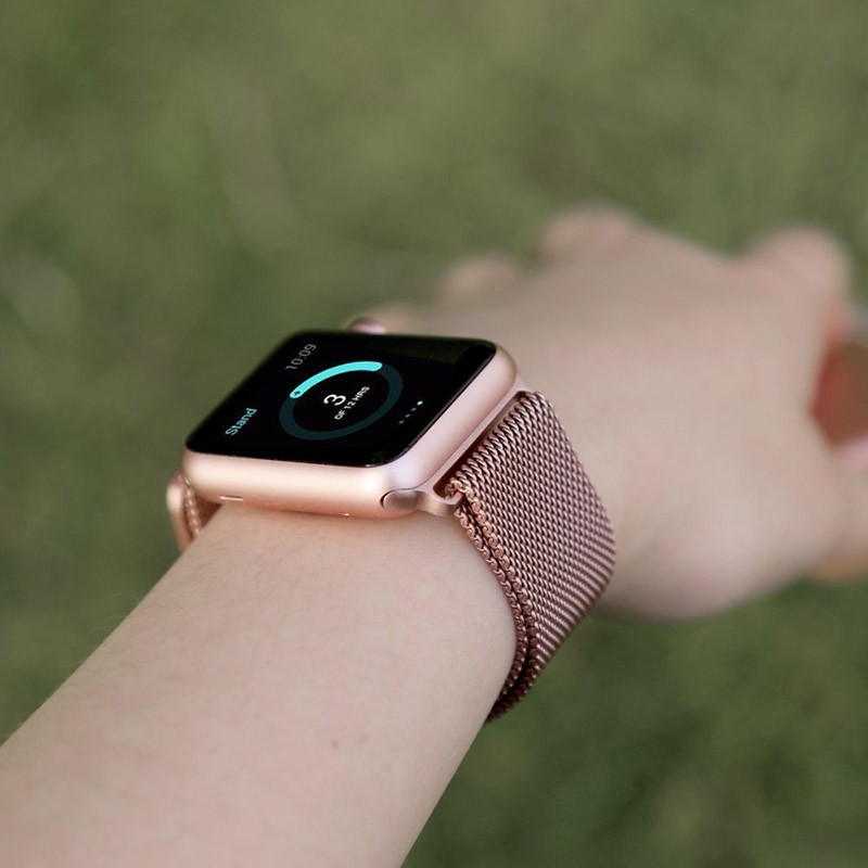 apple watch band milanese magnetic loop