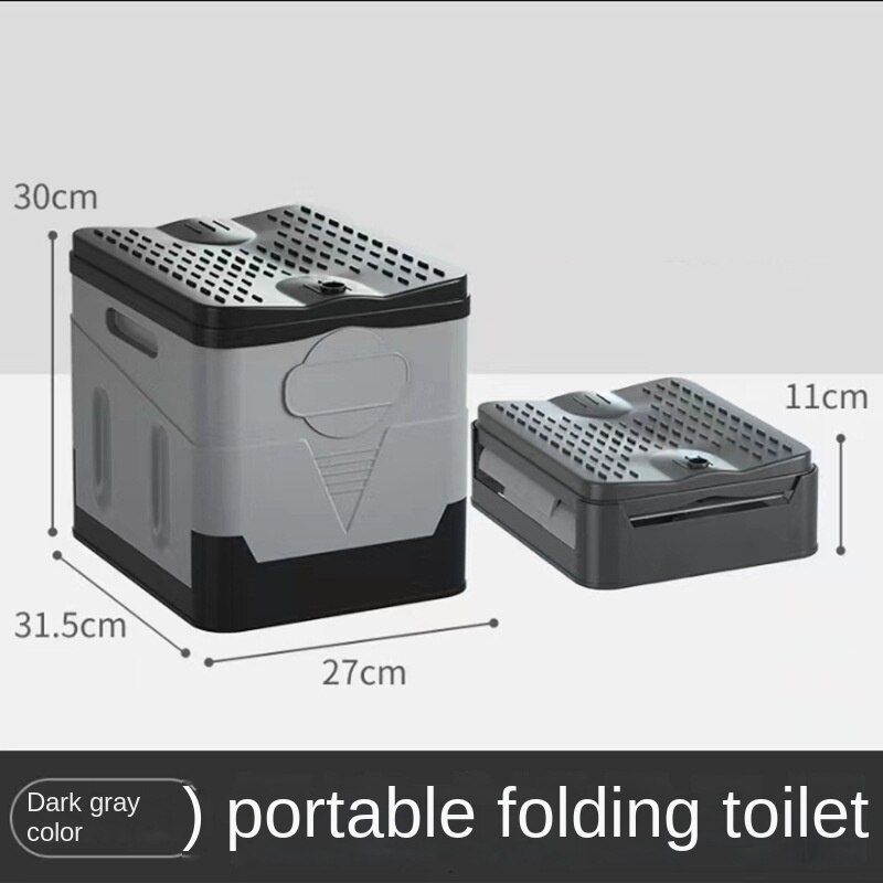 Folding portable toilet car mounted outdoor emergency toilet portable odor proof toilet folding