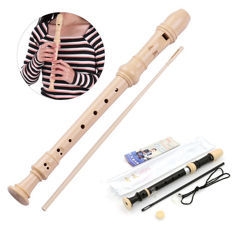 KAWES Flute Flute Recorder (IvoryLook) Adjustable Non Toxic Six Hole
