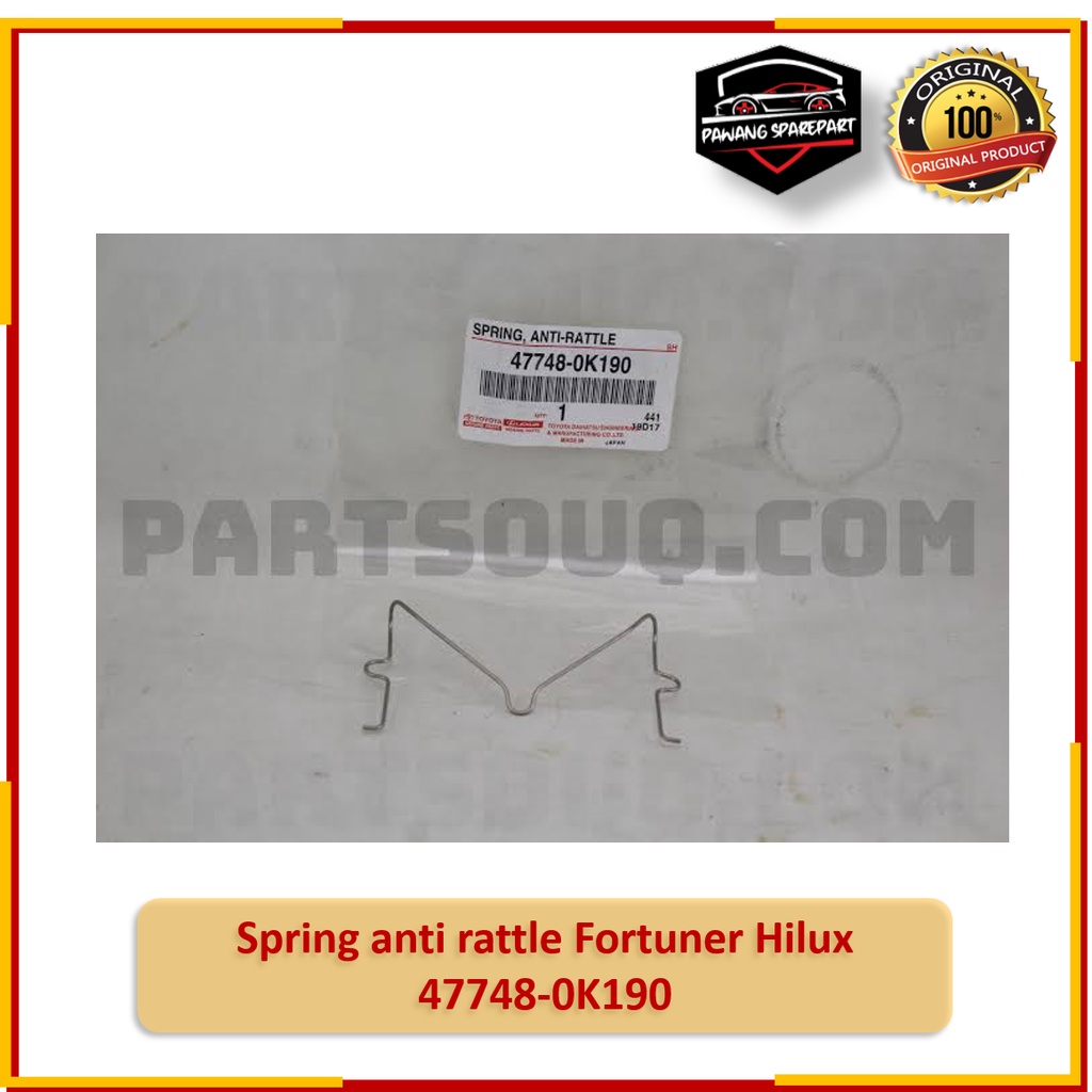 Disc Brake Anti-Rattle Clip - Toyota (47748-04010