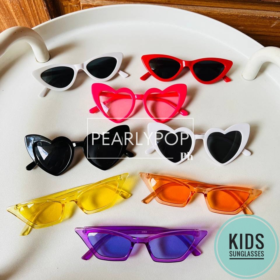 KIDS SUNGLASSES Sunglass Eyewear Kid Retro Cat Eye Beach Summer Glasses