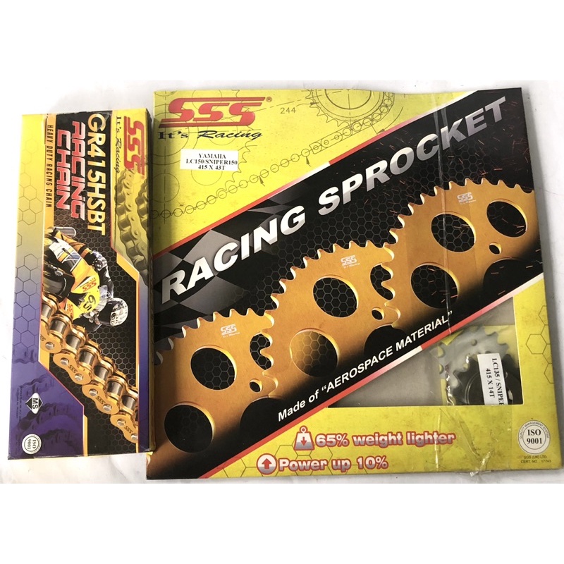 SSS SPROCKET SET ALLOY FOR SNIPER 150 415x43T Shopee Philippines