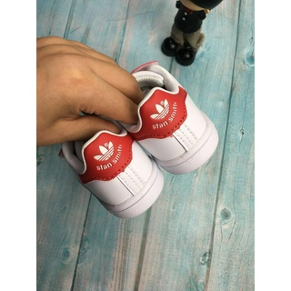 Adidas Stan Smith  leather  for kids shoes  girl's  running shoes  pink  READY STOCK #7
