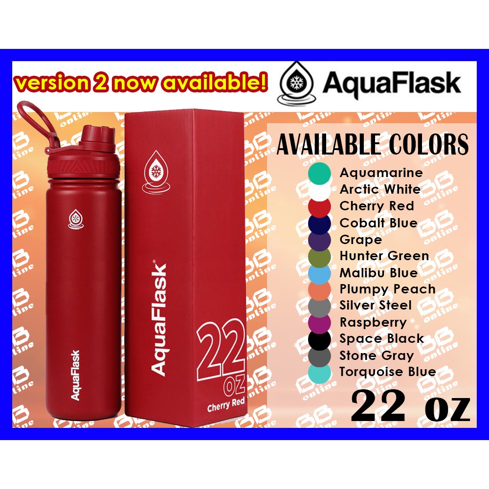 Aquaflask 22oz Flip Cap Vacuum Insulated Stainless Steel Drinking 