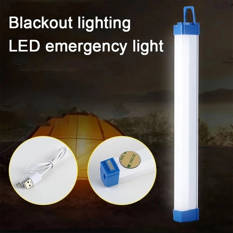 3 Sizes USB Rechargeable LED Bar Lights/ Hangable Multifunction Emergency Lamp/ Outdoor Portable Highlight Camping Light Strip