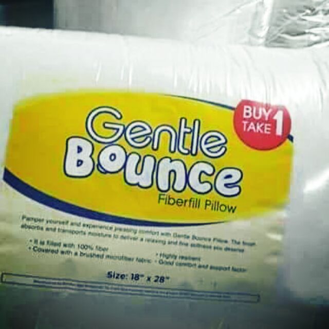 gentle bounce fiberfill pillow