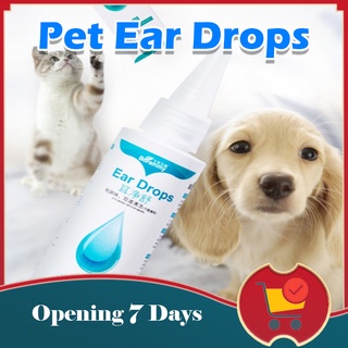 Pet Ear Cleaner Mite Removal Mite Removal Liquid for Cat Dog Non-toxic Ear Against Infection