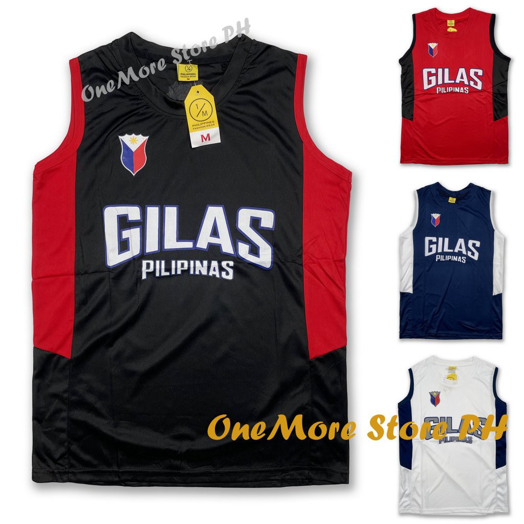 OM Gilas Jersey Drifit Pilipinas Team Basketball Fiba Unisex | Shopee ...