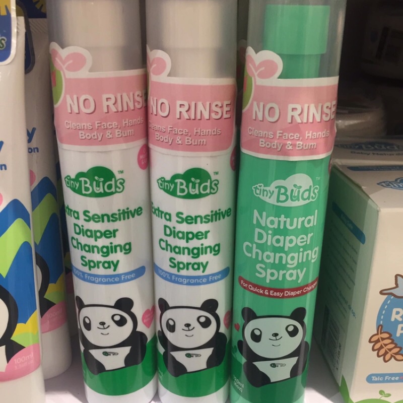 Tinu Buds Quick & Easy Natural Diaper Changing Spray 120ml Shopee