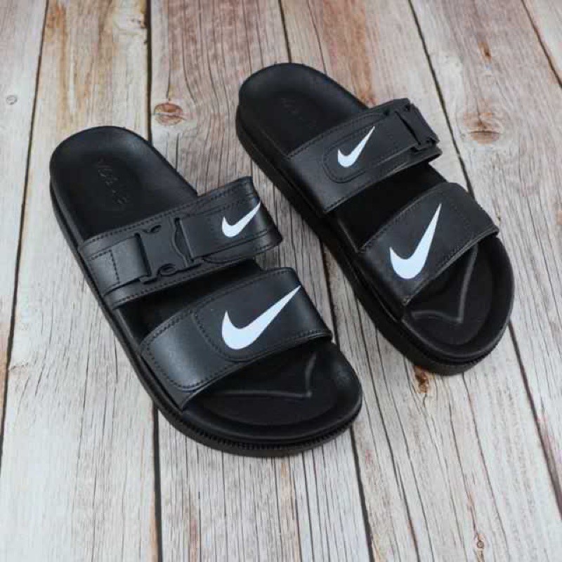 nike women's two strap slides