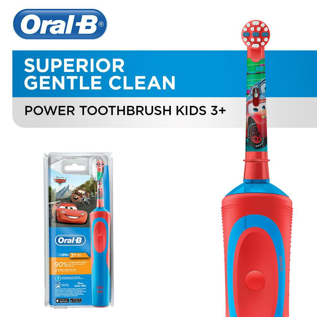 Oral-B Cars Kids Power Toothbrush Handle (Ages 3+) | Shopee Philippines