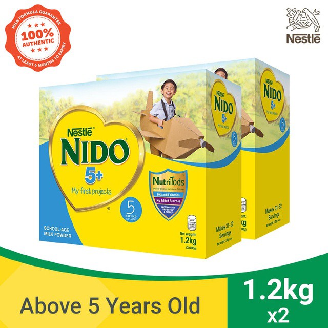 NIDO® 5+ Powdered Milk Drink For Children Above 5 Years Old 2.4kg [1