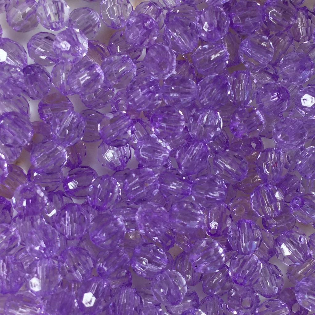4mm / 10g Faceted Crystal Bead Acrylic Charm DIY Beads ( LAVANDER ) Shopee Philippines