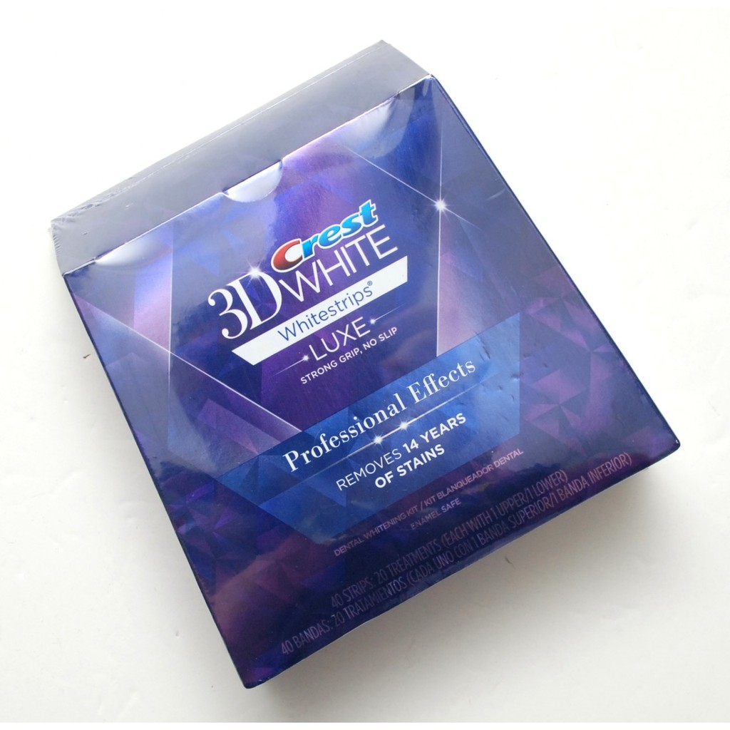 CREST 3D White Professional Effects Teeth Whitening Strips 5/10 Sachets