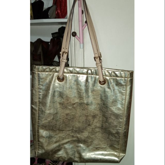 michael kors monogram tote green