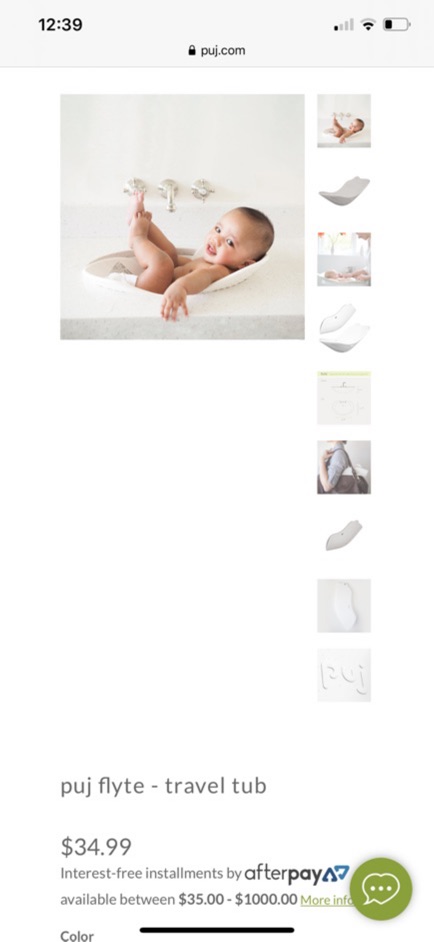 puj flyte portable baby bath