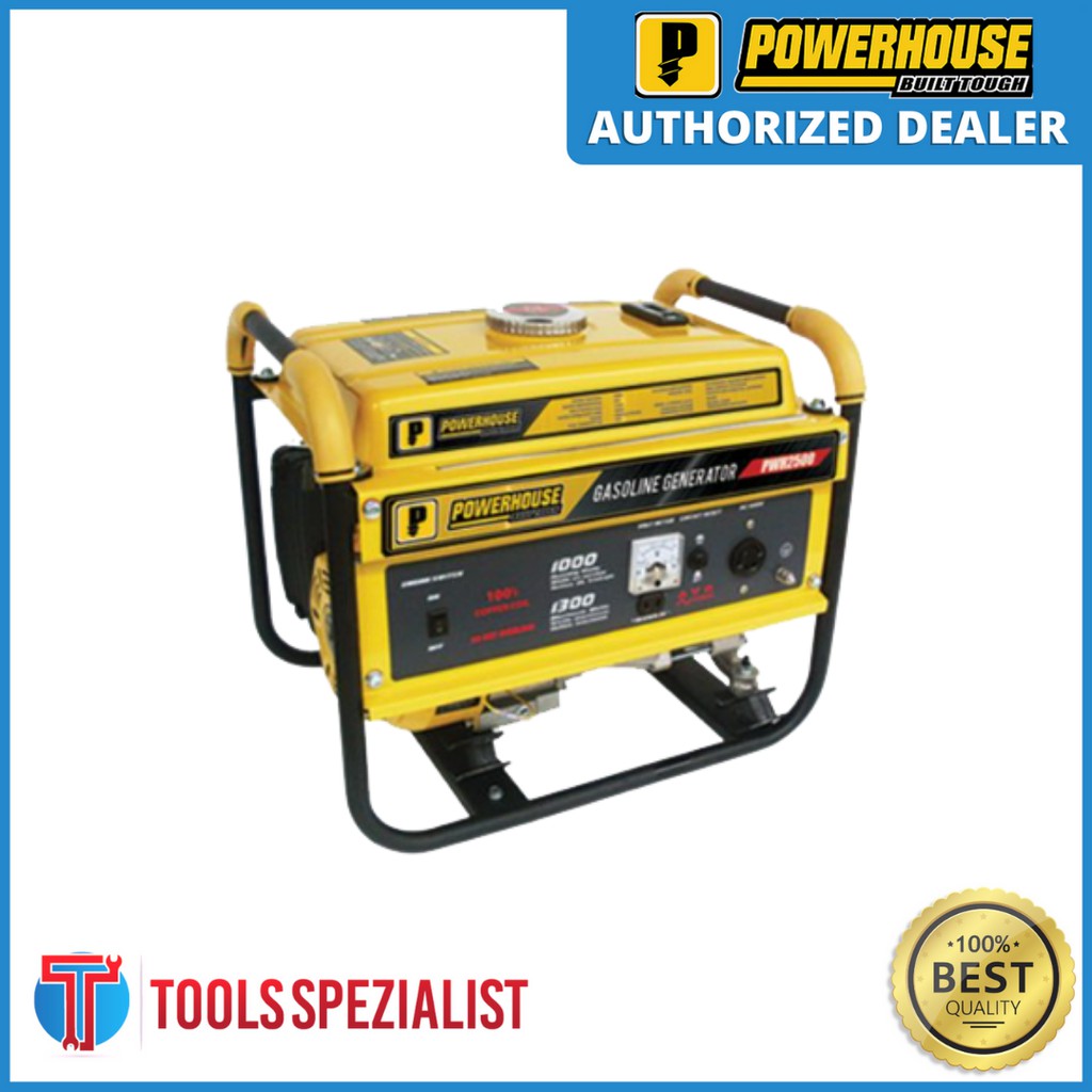 POWERHOUSE PORTABLE GASOLINE GENERATOR - RECOIL START PWH2500 ...