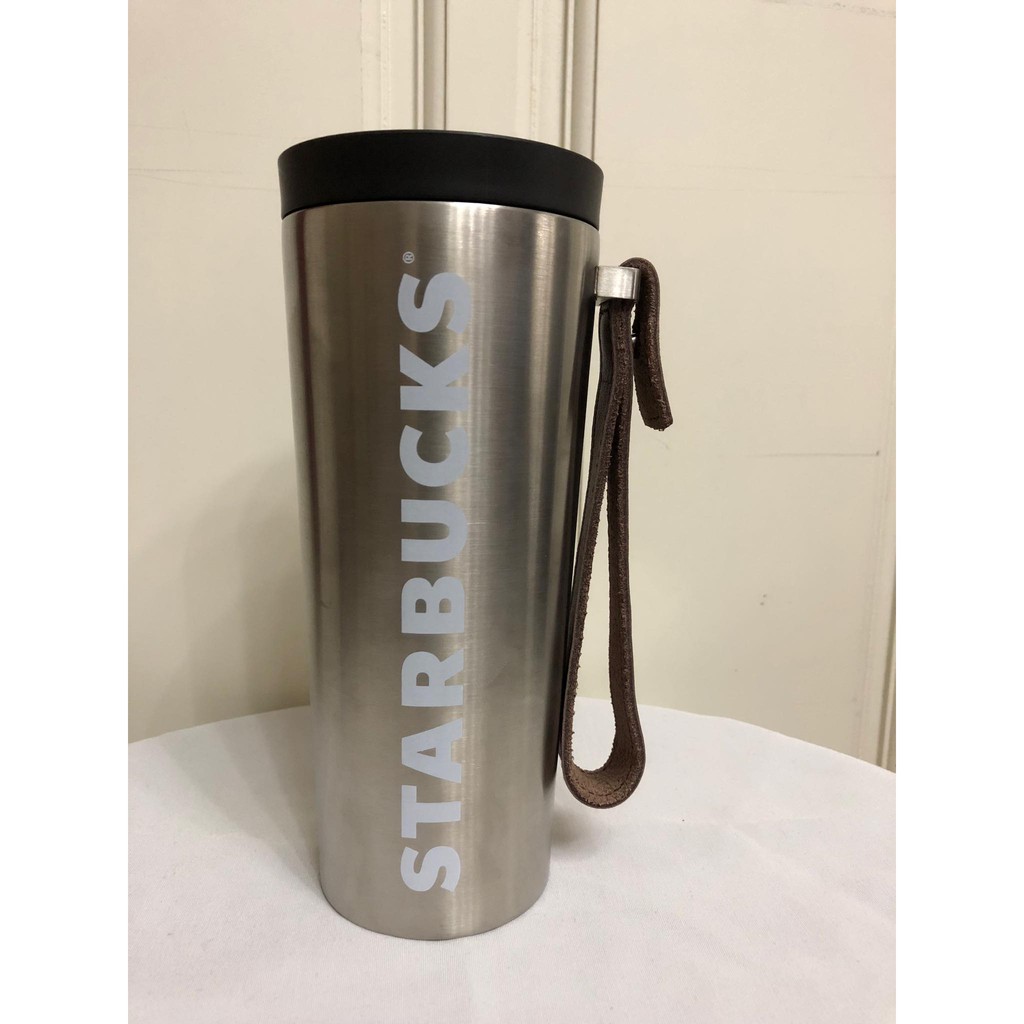 Original Starbucks Stainless Steel W/ Leather Handle Shopee Philippines