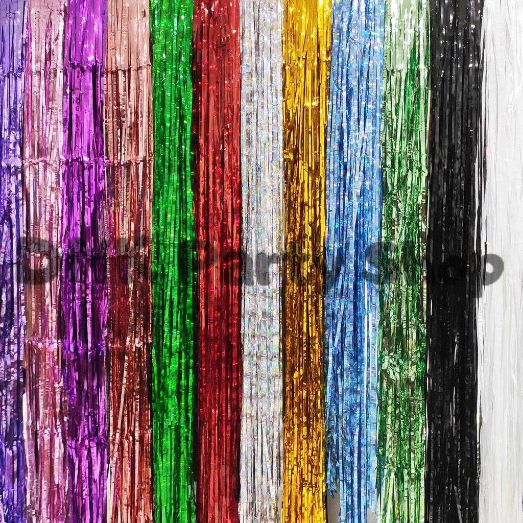 Metallic Glossy Foil Curtain Party Streamer Decoration (3M/2M*1M