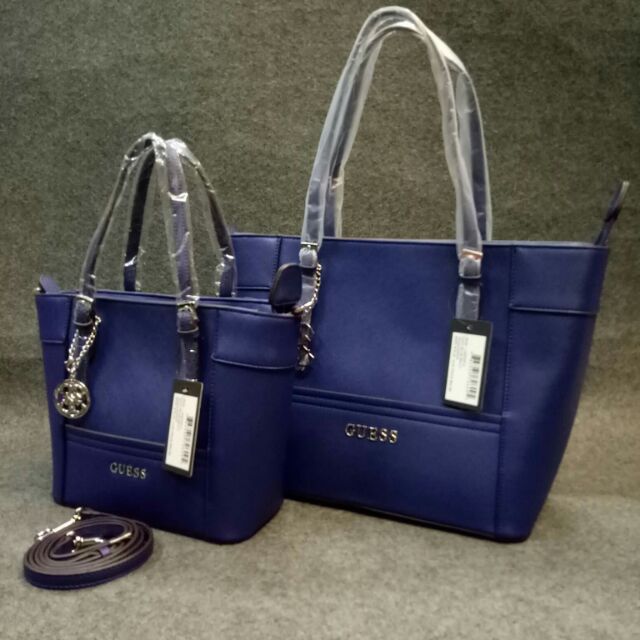 guess blue bag