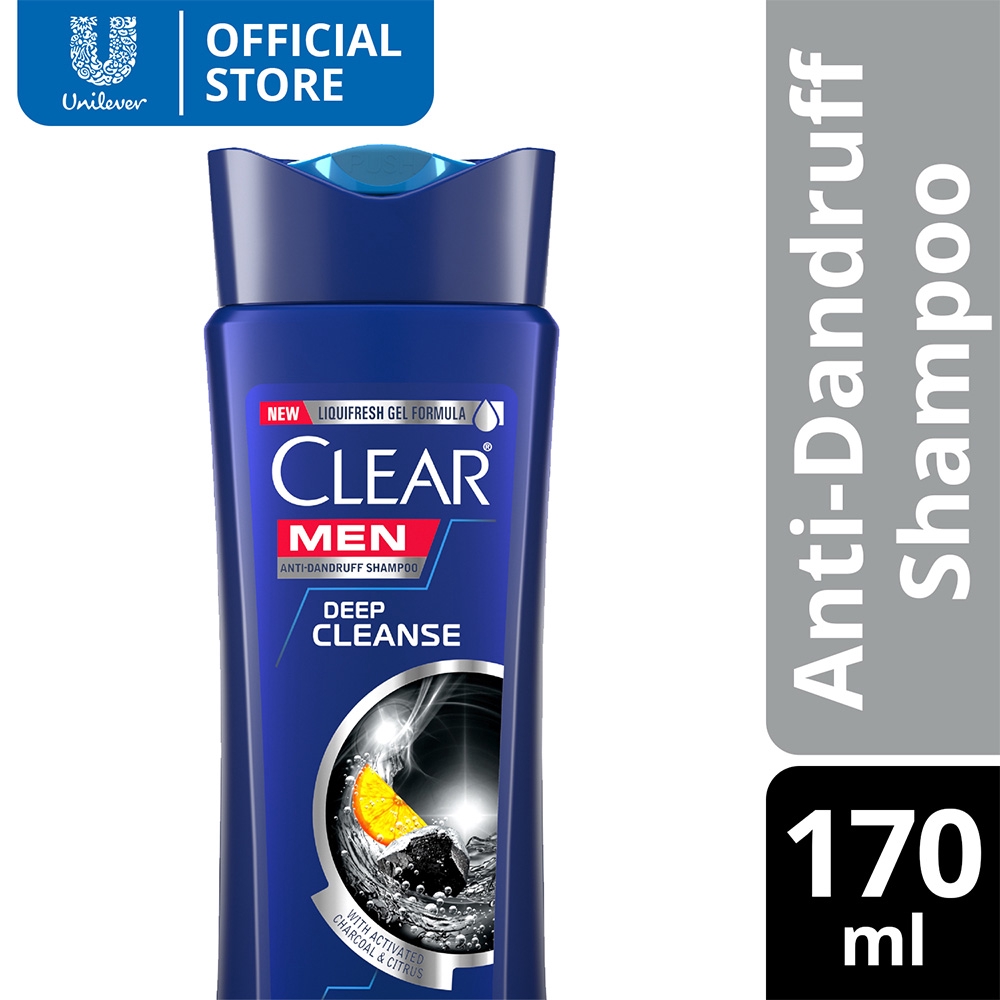 Clear Men Anti-Dandruff Shampoo Deep Cleanse 170ml | Shopee Philippines