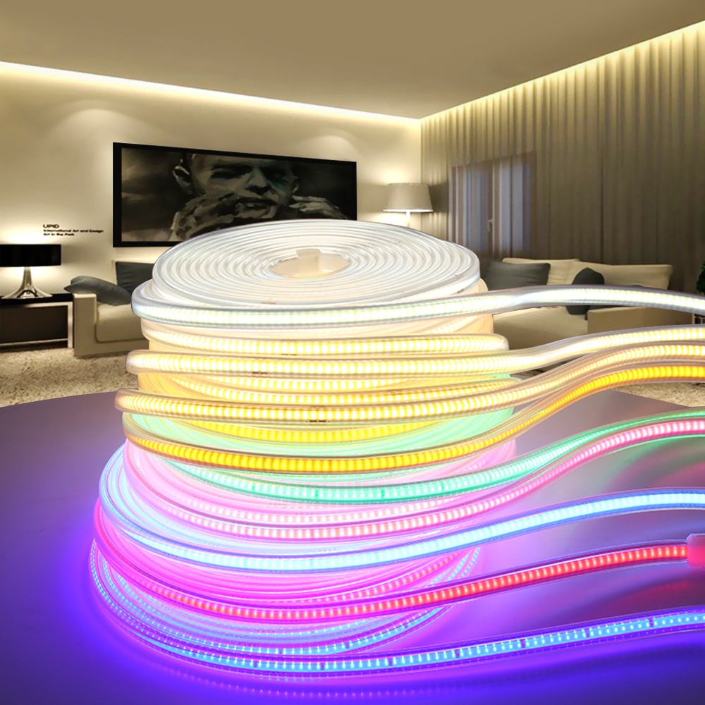 AC220V Waterproof COB LED Strip Light 8W M High Brightness High Safety