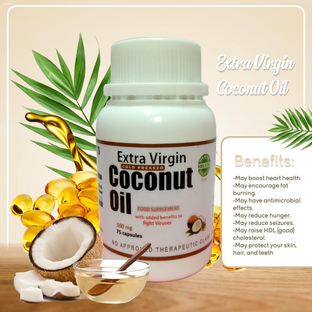 Weight Managementoriginal Authentic Extra Virgin Coconut Oil Vco Softgel Capsules 70 Capsules 500 509