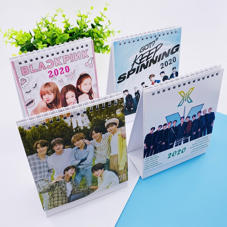 Got7 Bts X1 X One Blackpink 2020 Desktop Small Desk Calendar Mini