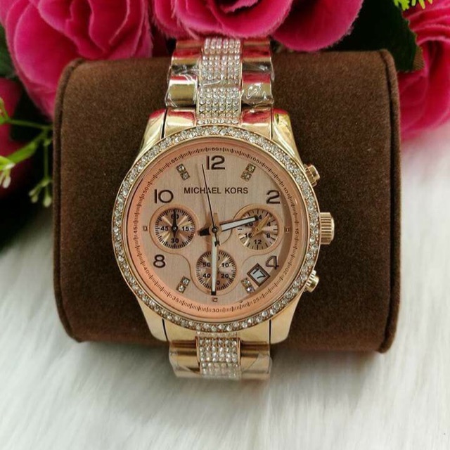 michael kors watch with stones