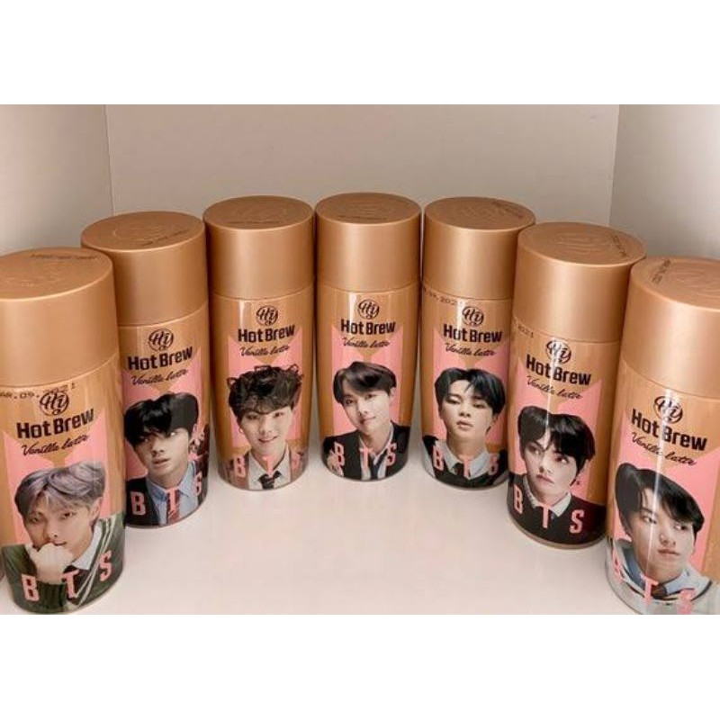 BTS vanilla latte hot brew Special Edition Shopee