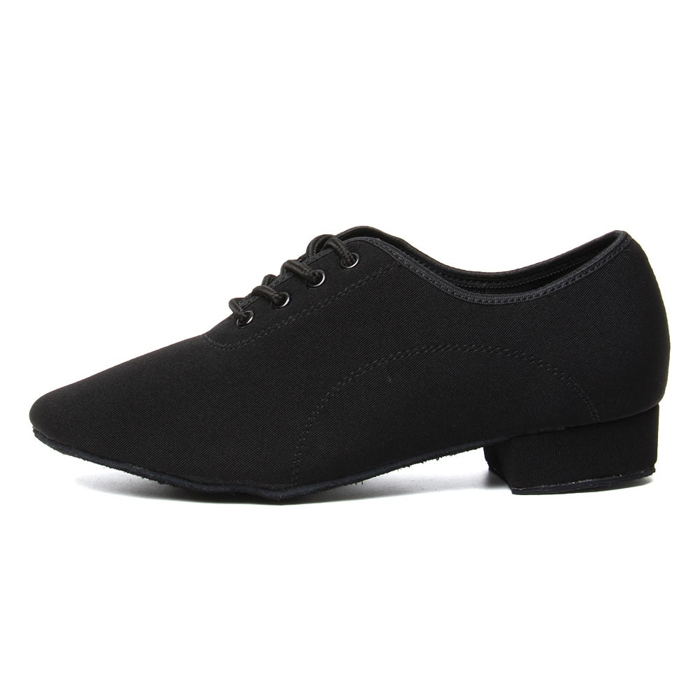 HIPPOSEUS Mens Breathable Ballroom Dance Shoes Latin Jazz Tango Waltz Black Social Dance Shoe,Model 703 