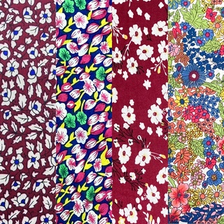 Miniprint Pattern Rayon Challis Fabric