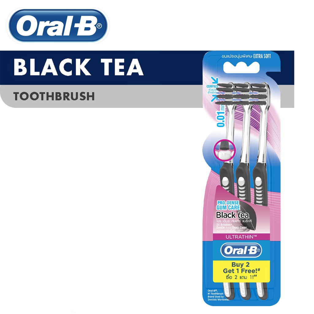 oral b black tea toothbrush