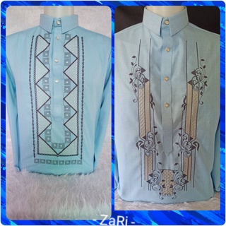 Polo Barong Long Sleeves Soft and Smooth Formal Wear (Tela with Burda ...