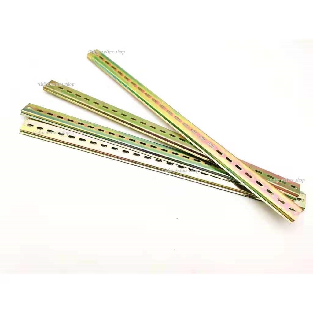 50/100cm long grooved metal DIN fixed rail general circuit breaker rail