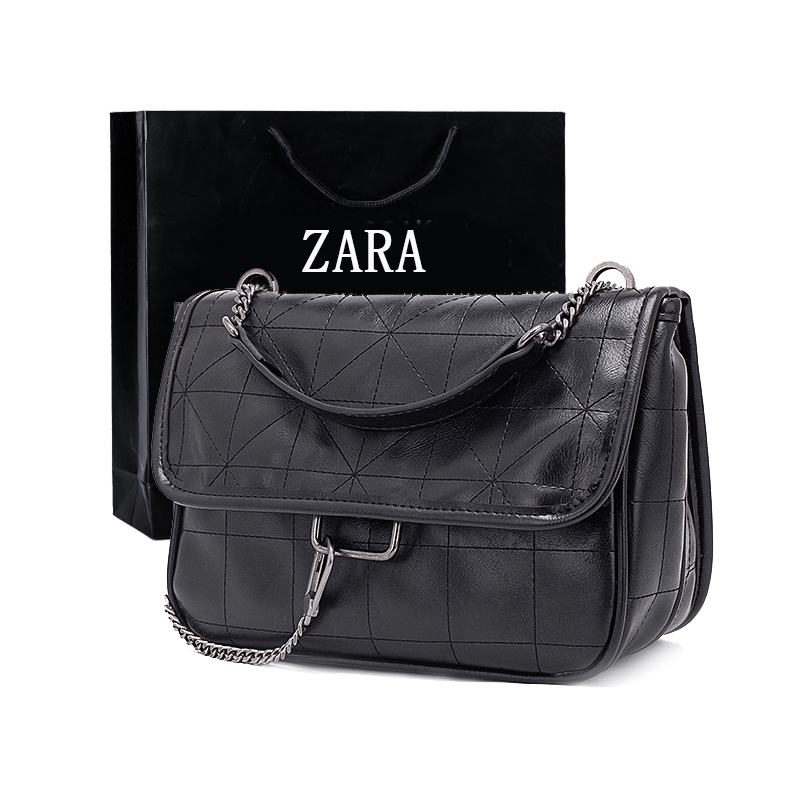 zara black sling bag