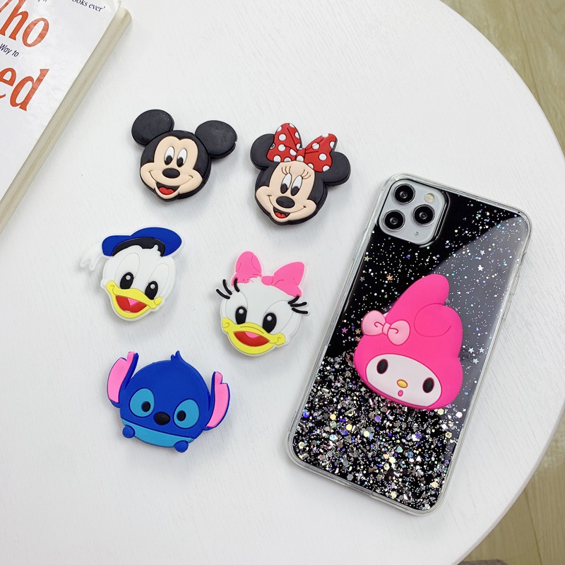 3d Cute Cartoon Universal Phone Stand Holder Mickey Pattern Airbag Bracket For Case Mobile Phone Shopee Philippines