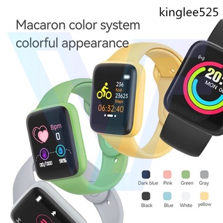 (COD) Macaron Y68 Smart Watch D20 Waterproof Bluetooth Sport SmartWatch Fitness Tracker Wristban